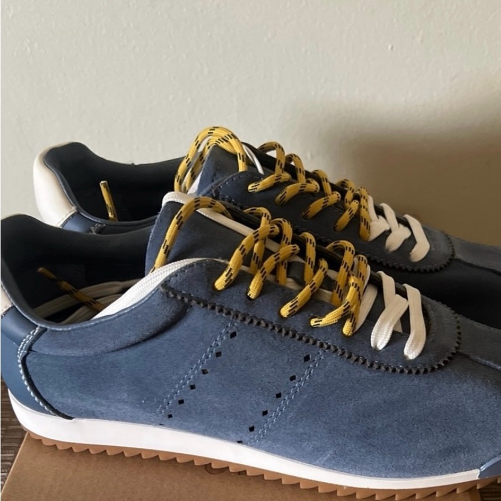 Steve Madden Blue and Yellow Men's Sneakers